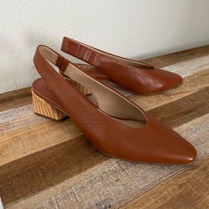Franco Sarto Boho Slingback and Woven Jonia Pump